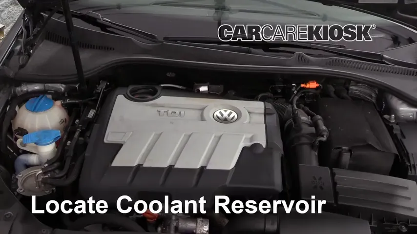 2013 Volkswagen Jetta TDI 2.0L 4 Cyl. Turbo Diesel Wagon Coolant (Antifreeze) Add Coolant